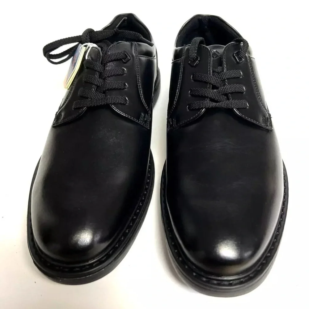 Nunn Bush Men’s Wade, Plain Toe Oxford Black, Size 7.5 M.